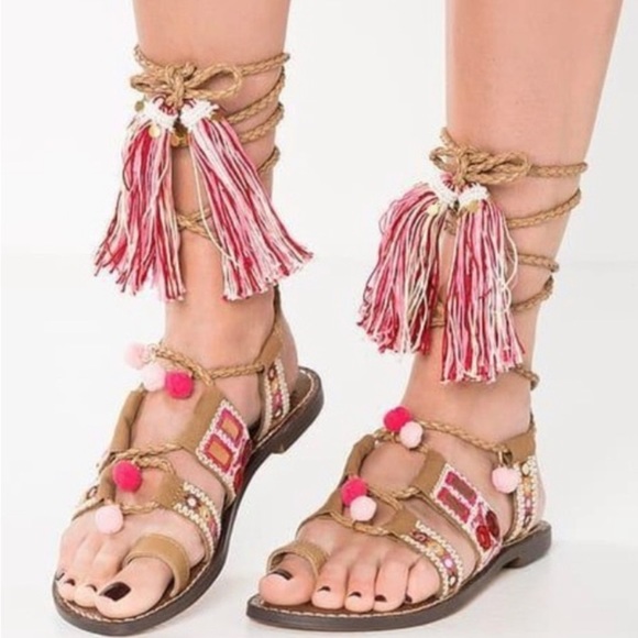Sam Edelman Gretchen Gladiator Sandals made in India 7.5 - Picture 1 of 8